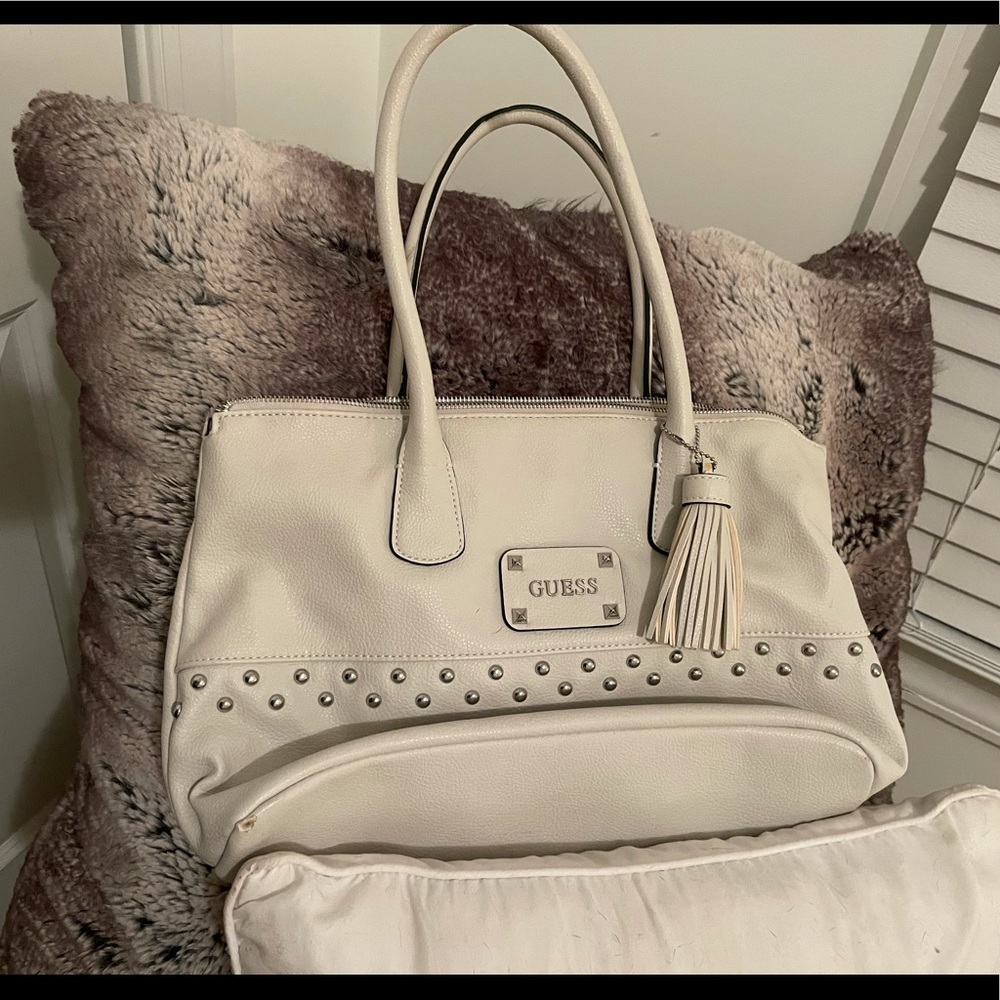 White Guess Purse